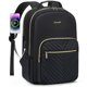 thumbnail image 1 of Mochila para portátil LOVEVOOK para mujer, 15.6 pulgadas, impermeable, negra, 1 of 7