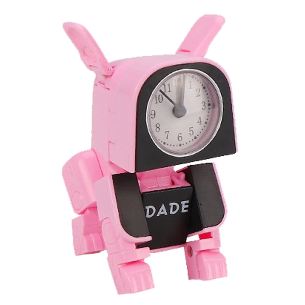 Boyijia Lovely Manual Deformation Pet Alarm Clock Timer Clocks Catoon Animal Kids Electronic