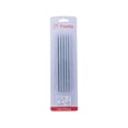 thumbnail image 1 of Velas Prichos Largas con Brillos Plateado Set con 6 Piezas, 1 of 4
