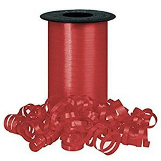 Curly Red Ribbon | Red Curling Ribbon - Crimped - 3/16in. X 500 Yards  (pm4435030)