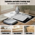 thumbnail image 6 of ZIATUBLES Ironing Blanket Pale Foldable Ironing Mat Pad, Portable Ironing Board Cover for Travel Washer Dryer Countertop, ECG Heartbeat Ink Splatter Print, 31.5" x 19.6", 6 of 7