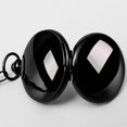 thumbnail image 5 of Reloj de bolsillo para hombre y mujer, de cuarzo, con esfera digital y superficie lisa, regalo de Navidad, color negro, reloj de bolsillo retro de cuarzo de dos caras, con tapa, 5 of 5