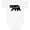 AA-White, variant on Montana Black Bear Silhouette Boys or Girls Baby Bodysuit