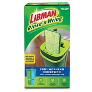 Libman Rinse N Wring Flat Mop System with Microfiber Pad and Bucket