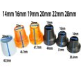 thumbnail image 2 of Rubbers Tips 2 Pieces Non-Slip Rubber Ferrules 14mm/16mm/19mm/22mm/28mm Replacement for Walking Stick Round Base Black 14MM, 2 of 6