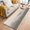 Silver, variant on 2'x6' Rug Runners for Hallways Kitchen, Teal Beige Ombre Non Slip Entryway Beside Floor Carpet Runner, Minimalist Ocean Waves Linen Washable Laundry Room Bedroom Throw Rugs Mat for Family Pet