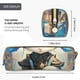 thumbnail image 3 of Disketp Exotic Blue Cat Estuche de Lápices de Cuero con Cierre, Estuche Compacto para Papelería, Bolígrafos y Accesorios Pequeños, 3 of 7