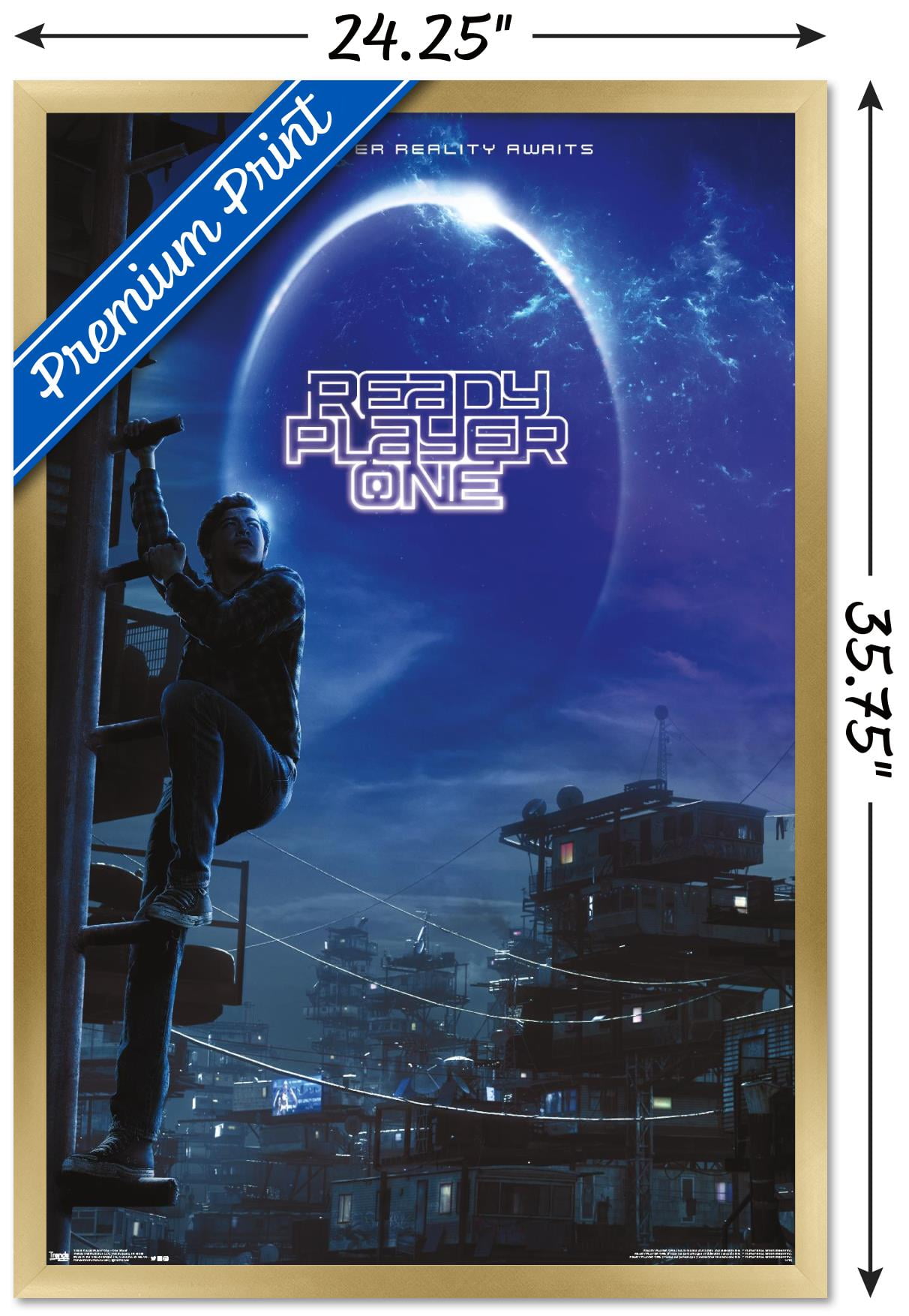 Ready Player One 2018 Movie Poster 24x36 Borderless Glossy 18095