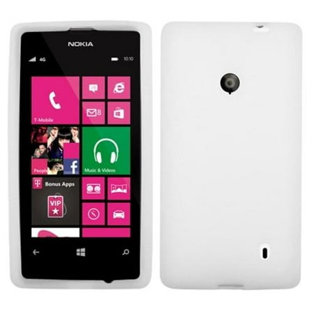 Insten Solid Skin Case Cover White For NOKIA 521 Lumia 521