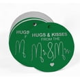 thumbnail image 2 of Inkdotpot 50 Pack Real Silver Foil Paper Tags Hugs & Kisses From The Wedding Favor Hang Tags, 2 of 6