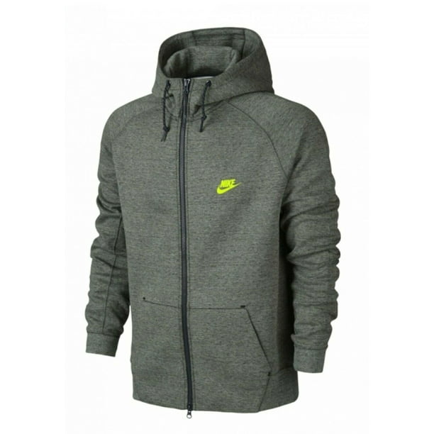 Disse sig selv Frugtbar Nike Tech Fleece AW77 Full Zip Men's Hoodie Dark Grey-Black-Volt 559592-037  - Walmart.com