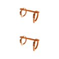 thumbnail image 4 of bedienty Couverture à Bretelles en Cuir Réglable pour Jardin Vacances Randonnée Camping Tapis de Yoga pour Enfants Orange 2Ensemble, 4 of 6