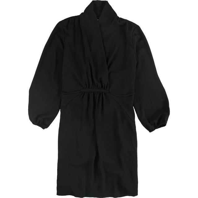 Vestido con Sobrepelliz informal liso para mujer bar III Negro Extragrande