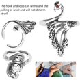 thumbnail image 2 of 3pcs Crochet Hooks Adjustable Loop Knitting Ring Hook Loops Yarn Guide Finger Holder Sewing Tools, 2 of 5