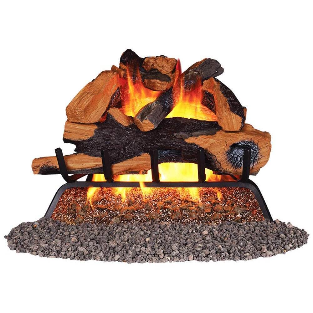 Remington 24 Inch Backwoods Split Vented 55,000 BTU Natural Gas Log Burner  Set - Walmart.com
