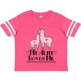 thumbnail image 3 of Inktastic Llama Aunt Loves Me Girls Gift Girls Toddler T-Shirt, 3 of 5