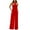 Red, variant on ABATAB Summer Jumpsuits for Women Dressy Casual One Piece Outfits Halter Sleeveless Wide Leg Long Pants Party Clubwear Rompers