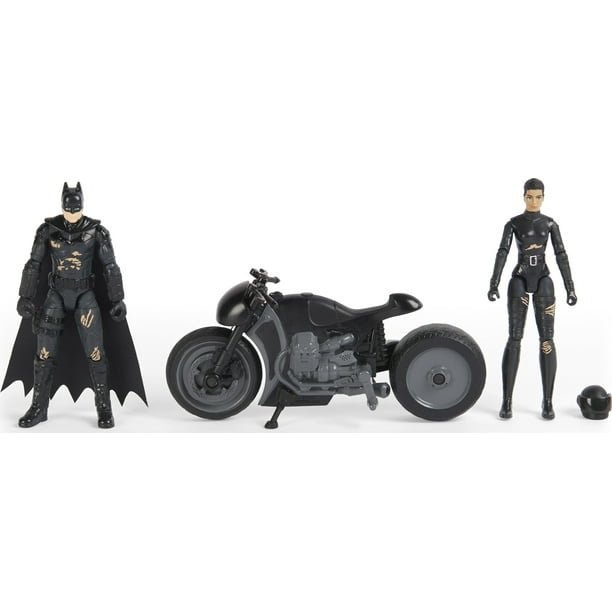 DC Comics Batman and Selina Kyle Chase Pack with 2 Figures and Bike -  