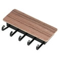 thumbnail image 4 of Key Hook, Bamboo Anti Slip Wall Mounted Key Hanger Key Holder Easy To Install Modern  For Home For Living Room For Office Bamboo Color,Brown,Black, 4 of 8