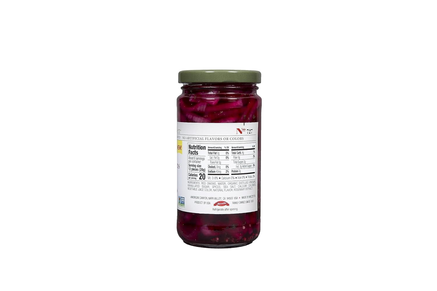 (Price/Case)Jeff's Garden - Onions Pickled Red - Case of 6-12 FZ