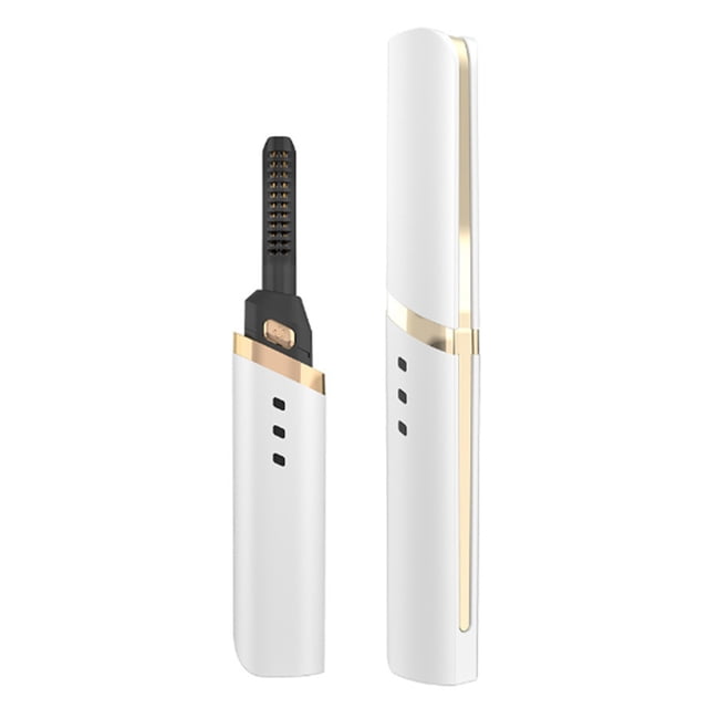 Graflsoa Boucleur de Cils Portable Rechargeable par USB avec 3 Réglages de Chaleur, Design Compact pour le Voyage, Blanc