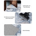 thumbnail image 5 of Marble Texture Front Door Mat Elegant Gray Blue Tone Watercolor Effect Welcome Doormat Indoor Outdoor Entrance Floor Mat Non-Slip Washable Runner Rug for Front Porch Decor 20x47 Inch, 5 of 6