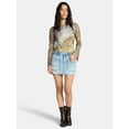 thumbnail image 2 of Madden NYC Women's Denim Pocket Mini Skirt, Sizes XXS-XXL, 2 of 5