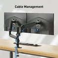 thumbnail image 4 of Dual Monitor Mount for 13-32 inch Screens, Adjustable Dual Monitor Arm with 180° Swivel, 4 of 9