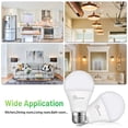 thumbnail image 5 of A19 LED Light Bulb, 100W Equivalent Light Bulbs, 15W 5000K Daylight, 1500 Lumens, Non-Dimmable LED Bulb, E26 Standard Base for Indoor and Outdoor, ETL Listed, 4-Pack, 5 of 6