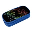 thumbnail image 3 of Large Storage Pencil Case, Rainbow Koi Fish Pattern with Zipper Large Capacity Pen Bag, 3 of 8