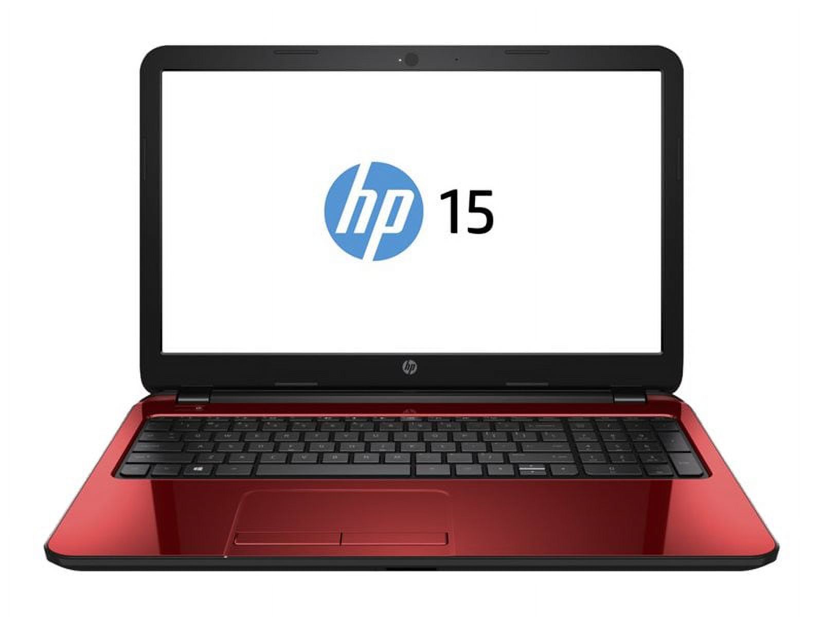 HP Laptop 15-R132wm - Intel Pentium N3540 / 2.16 GHz - Win 8.1 64-bit - HD Graphics - 4 GB RAM - 500 GB HDD - DVD SuperMulti - 15.6" 1366 x 768 (HD) - flyer red - image 5 of 7