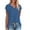 Navy, variant on Summer Tops for Women Trendy V Neck Side Split Cap Short Sleeve Casual Loose T Shirts Tunic Tee Blouses