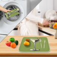 thumbnail image 3 of Yayeee Dish Drying Mat for Kitchen Counter 16" x 18" Microfiber Super Absorbent Coffee Decorative Pad, Light Black Martini, 3 of 9