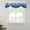 Blue, variant on Aqua White Ombre Tie Up Valance Curtains for Windows, Kitchen Curtains Window Treatments, Chic Modern Funny Abstract Striped Art Short Window Shades Valances for Bedroom Bathroom Cafe 42"x12"
