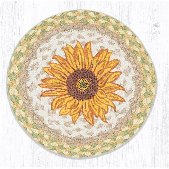 Capitol Importing  10 x 10 in. MSPR-529 Sunflower Printed Round Trivet