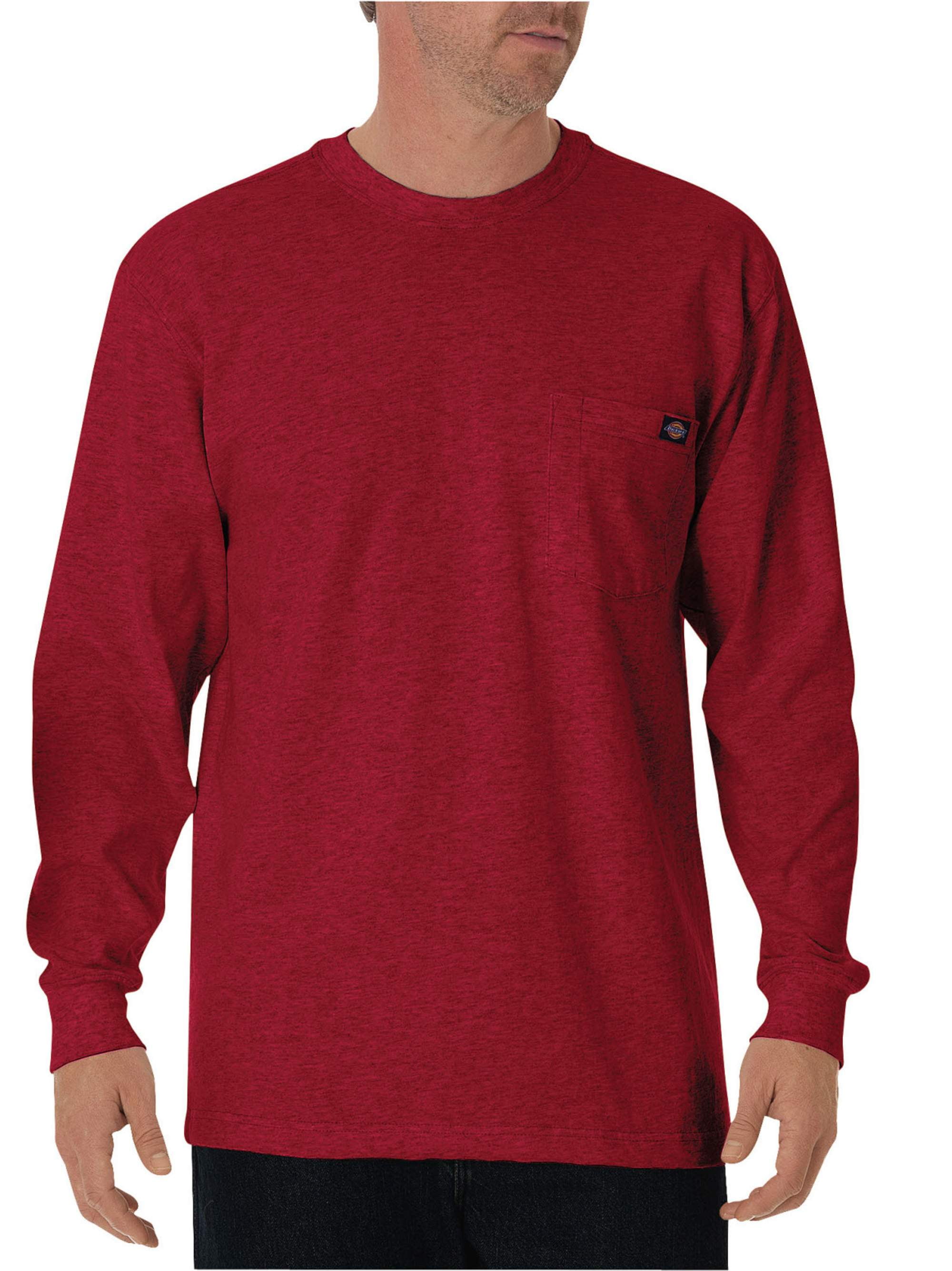 Dickies Mens and Big Mens Long Sleeve Heavyweight Crew Neck TShirt