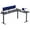 Black, variant on VIVO Black Electric 84" x 63" Corner Standing Desk, L-Shaped Workstation