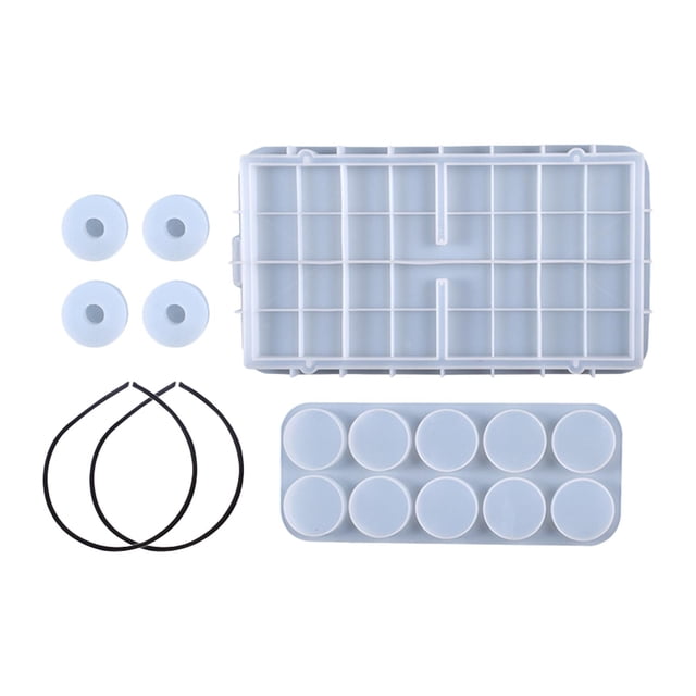 yuksok DIY Crystal Epoxy Silicone , Silicone Trays Table Hockey Game Chess Chessboard