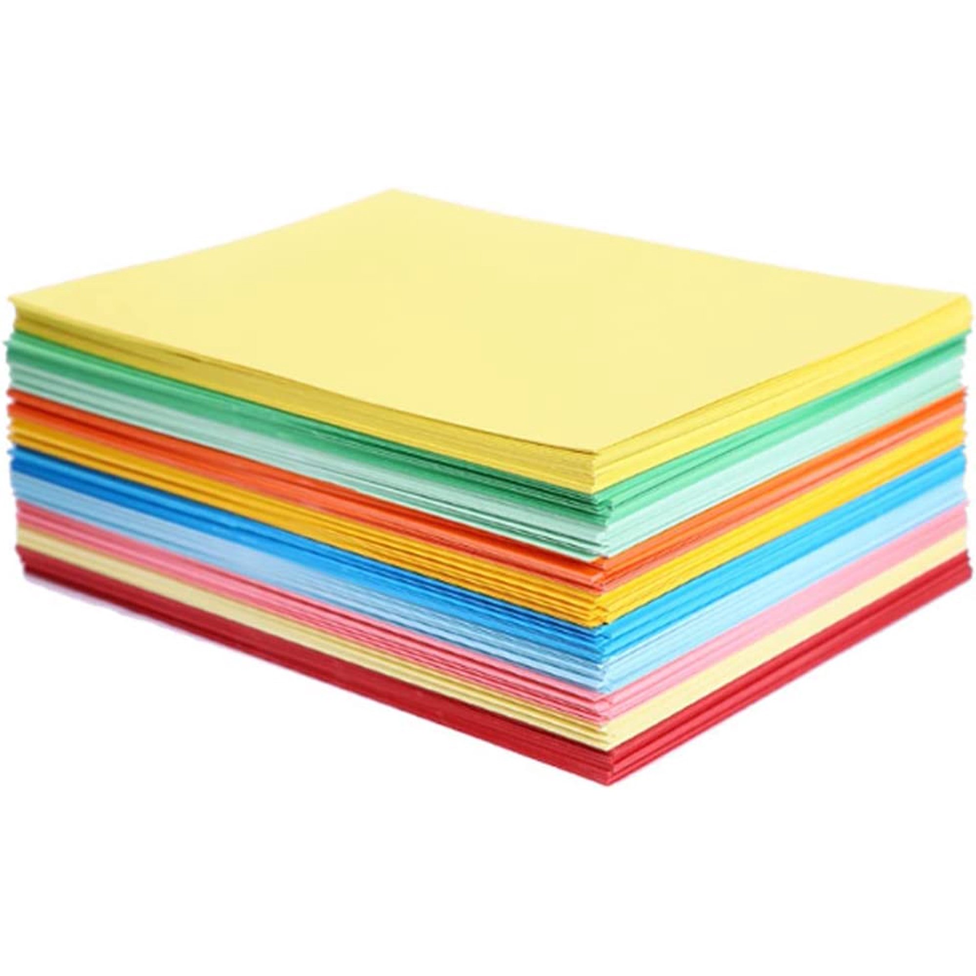100 Feuilles Papier De Couleur Double Face XPEX - 10 Couleurs - 14,8x21cm - Pour Origami Et Artisanat