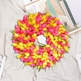 thumbnail image 2 of EUDIDV Thanksgiving Home Decor Festival Wreath: A Variety Of Flower Styles, Wreath Party Door Decoration, Spring And Summer Simulation Wreath Door Decoration Festive Supplies, 2 of 5