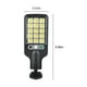 thumbnail image 3 of Sensor de movimiento de luces solares exteriores | LED impermeable IP65 | 3 modos, mando a distancia, recargable, ultrabrillante, 2200mAh, PVC, negro | Valla de seguridad en muro Jardín patio, 3 of 9