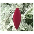 thumbnail image 5 of Christmas Tree Ornaments Red Velvet, Pack of 27Pcs Flocked Xmas Balls Ornament Decorations Assortment, 5 of 6