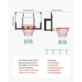 thumbnail image 4 of Dranite Wall Mounted Basketball Hoop, 44-Inch Shatter-Proof Polycarbonate Backboard, Heavy-Duty Steel Frame Outdoor Basketball Hoop System with 0.08-Inch Thickened Backboard, 4 of 6
