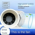 Home Silent Inline Pipe Duct Fan Bathroom Kitchen Ventilation Toilet