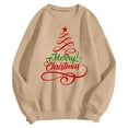 thumbnail image 2 of Christmas Sweatshirts for Women 2025 Long Sleeve Crewneck Festive Xmas Holiday Graphic Sweatshirt Pullover Tops, 2 of 5
