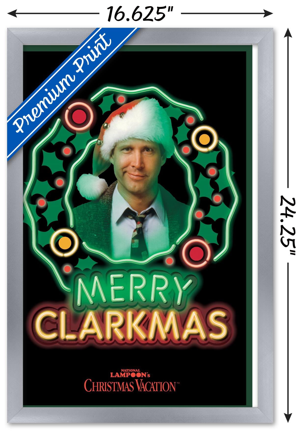 National Lampoon's Christmas Vacation - Clark Wall Poster, 14.725" x 22.375", Framed