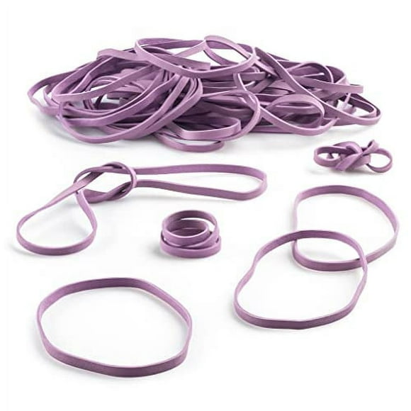 PlasticMill Rubber Bands - #33 Size - Lavender Rubberbands - 100 count