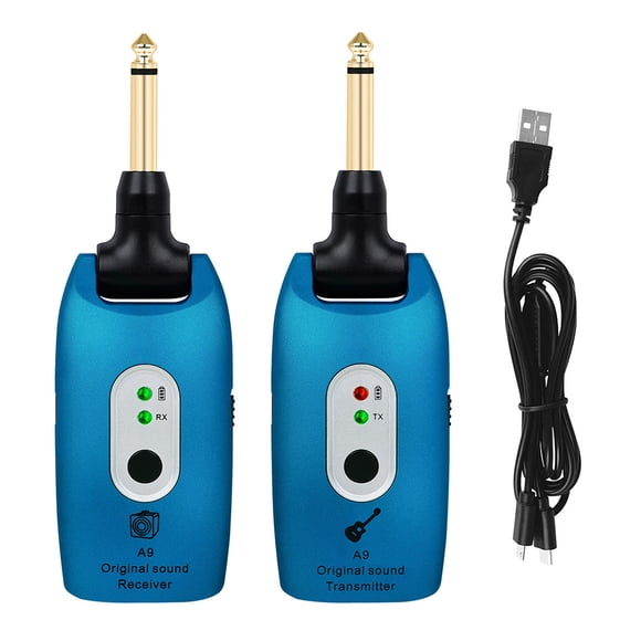 Receptor inalámbrico Eigraketly para guitarra Azul