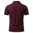 thumbnail image 3 of BUIGTTKLOP Mensshirts Short Sleeve Casual Summer Shirts Solid Color Classic Collared Golf Shirt, 3 of 4