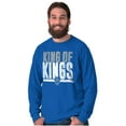 thumbnail image 3 of King of Kings Jesus Christ Believer Long Sleeve TShirt Men Women Brisco Brands X, 3 of 6